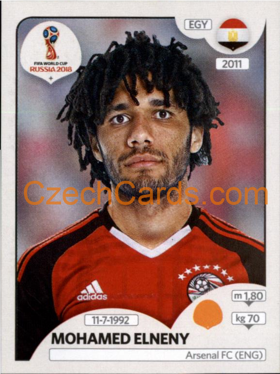 Mohamed Elneny 2018 Panini World Cup Russia Black #85