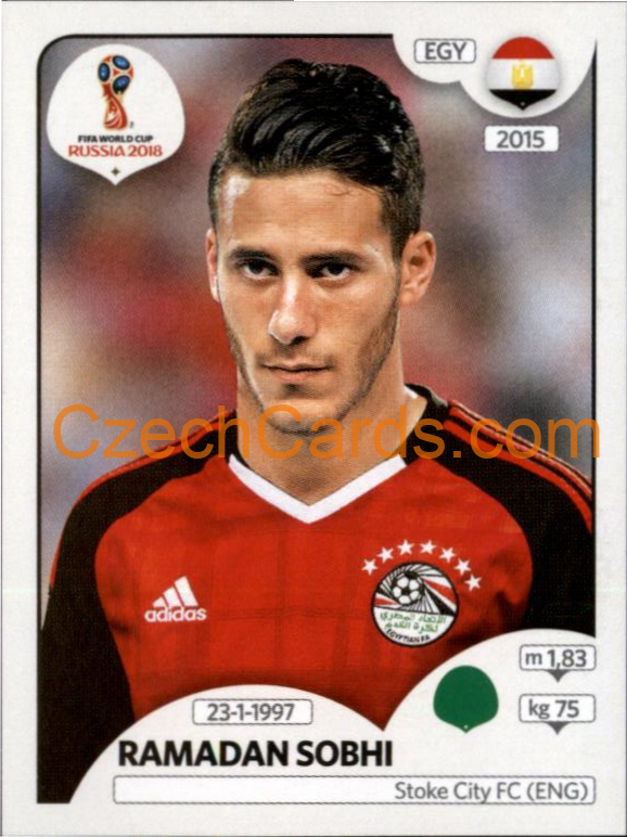 Ramadan Sobhi 2018 Panini World Cup Russia Black #88