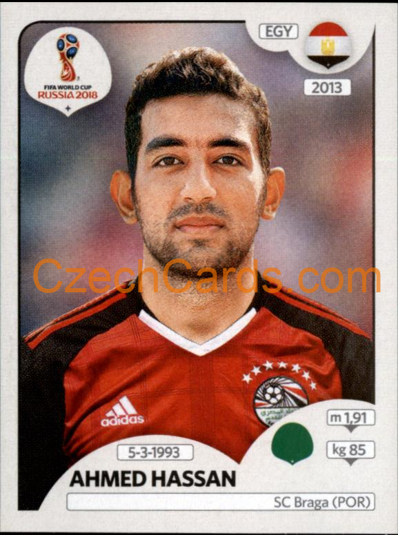 Ahmed Hassan 2018 Panini World Cup Russia Black #89