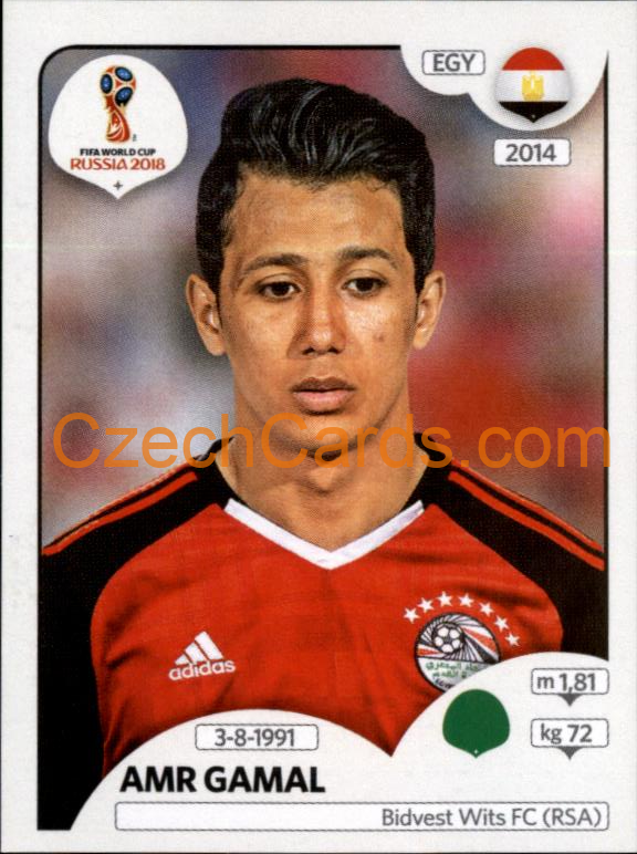 Amr Gamal 2018 Panini World Cup Russia Black #91