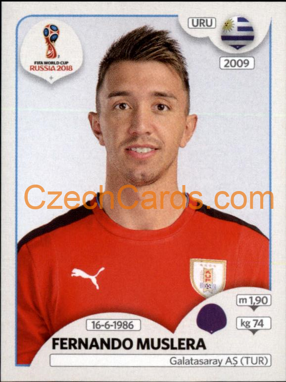 Fernando Muslera 2018 Panini World Cup Russia Black #94