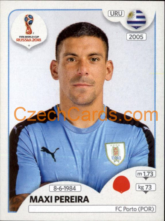Maxi Pereira 2018 Panini World Cup Russia Black #95