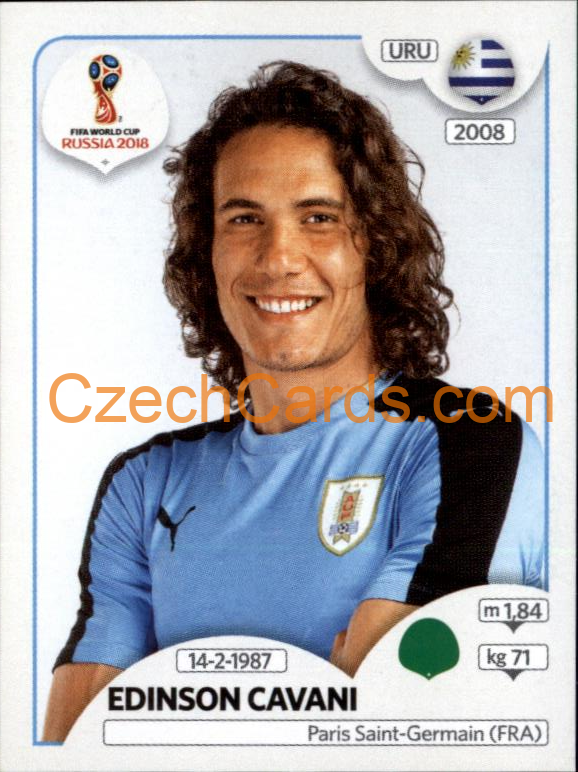 Edinson Cavani 2018 Panini World Cup Russia Black #108