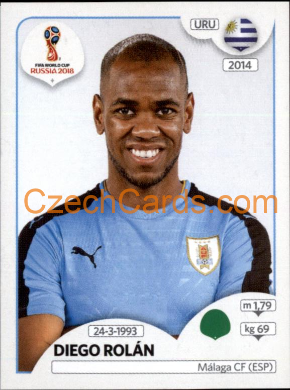 Diego Rolán 2018 Panini World Cup Russia Black #111
