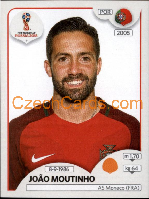 João Moutinho 2018 Panini World Cup Russia Black #121