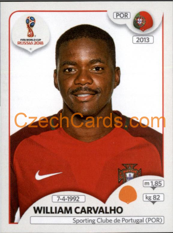 William Carvalho 2018 Panini World Cup Russia Black #124