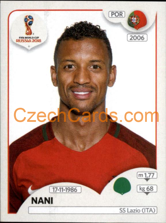 Nani 2018 Panini World Cup Russia Black #131