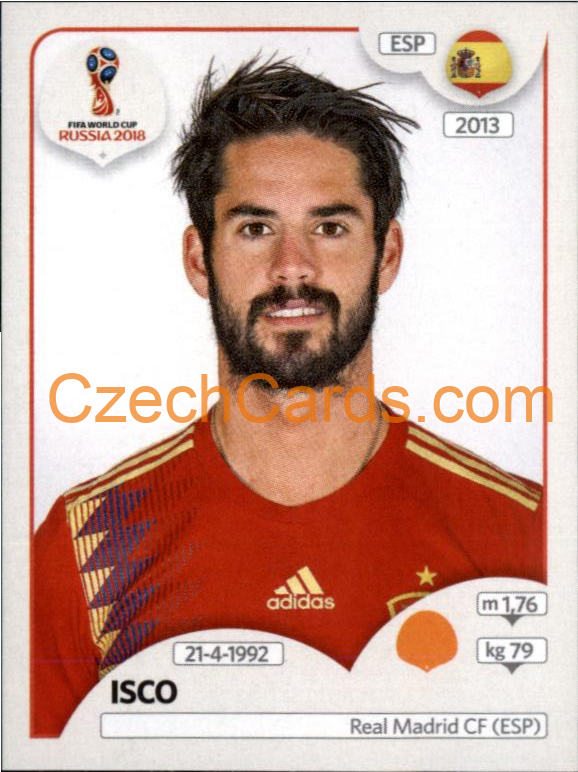 Isco 2018 Panini World Cup Russia Black #143