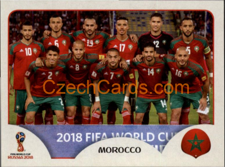 Team Photo 2018 Panini World Cup Russia Black #153