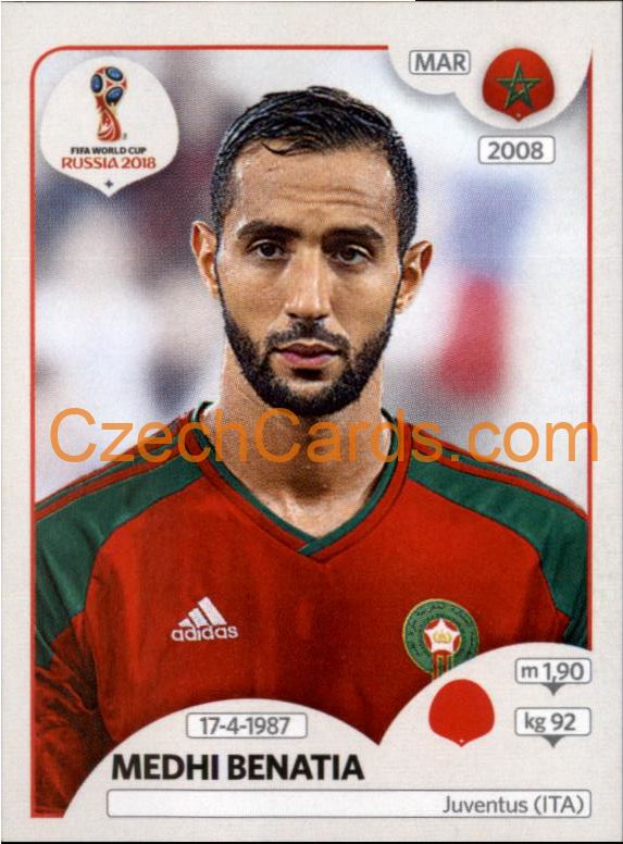 Medhi Benatia 2018 Panini World Cup Russia Black #155