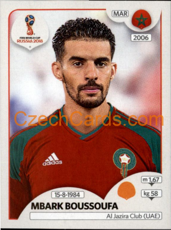 Mbark Boussoufa 2018 Panini World Cup Russia Black #161