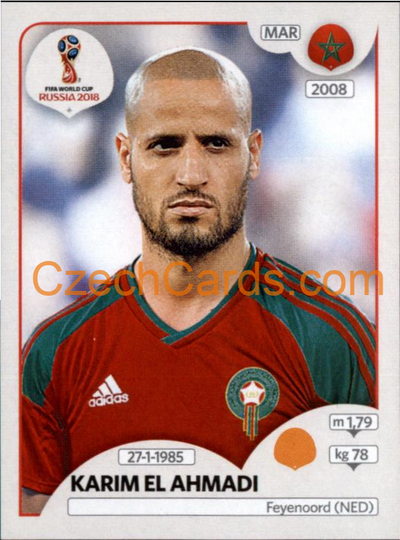 Karim El Ahmadi 2018 Panini World Cup Russia Black #162