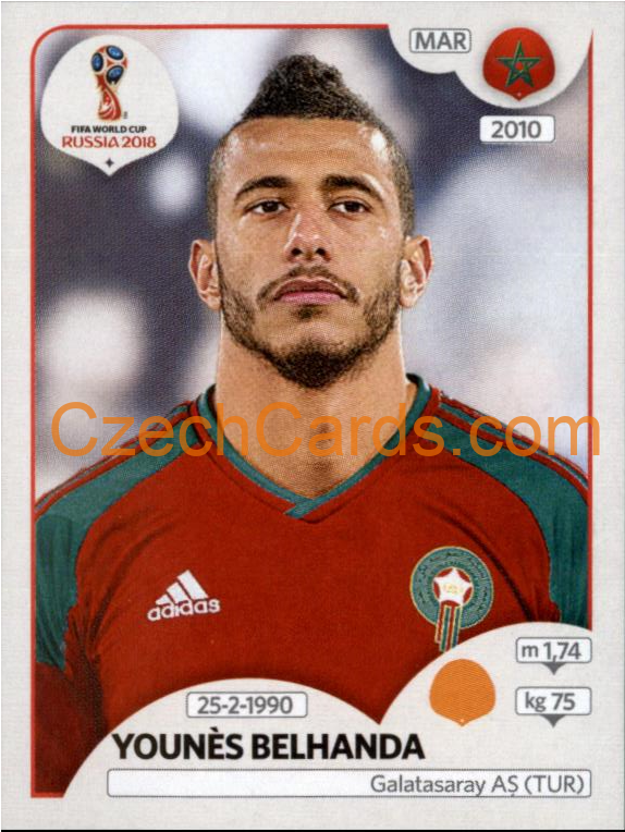 Younès Belhanda 2018 Panini World Cup Russia Black #163