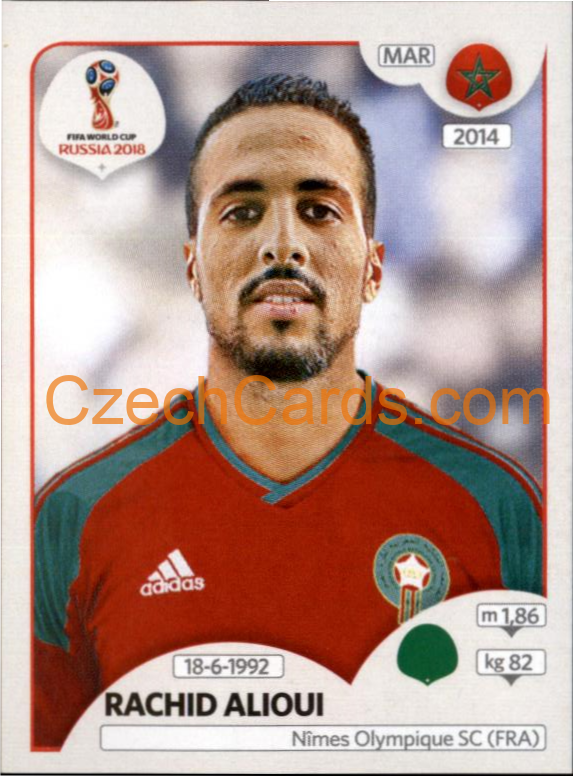 Rachid Alioui 2018 Panini World Cup Russia Black #169