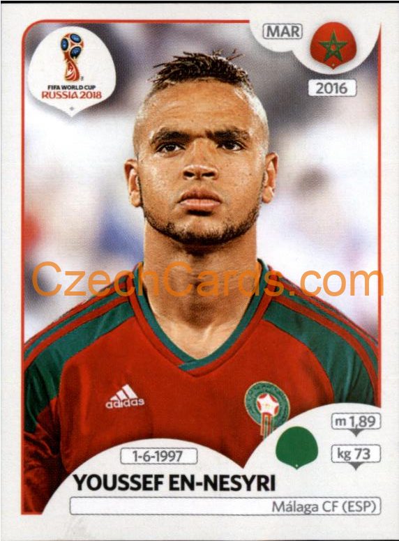Youssef En-Nesyri 2018 Panini World Cup Russia Black #171