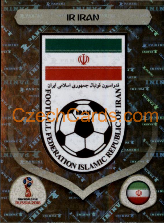 Team Emblem 2018 Panini World Cup Russia metal Black #172