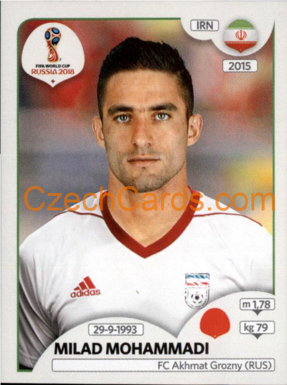 Milad Mohammadi 2018 Panini World Cup Russia Black #178