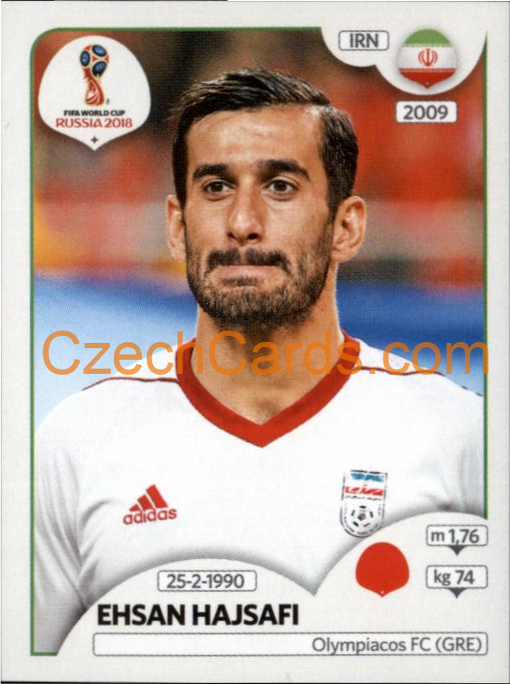 Ehsan Hajsafi 2018 Panini World Cup Russia Black #181