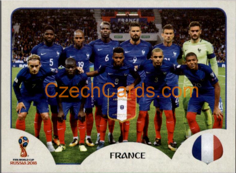 Team Photo 2018 Panini World Cup Russia Black #193