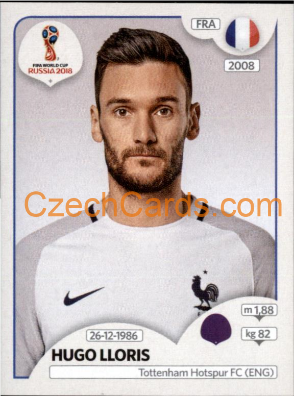 Hugo Lloris 2018 Panini World Cup Russia Black #194