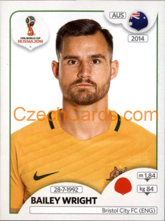 Bailey Wright 2018 Panini World Cup Russia Black #217