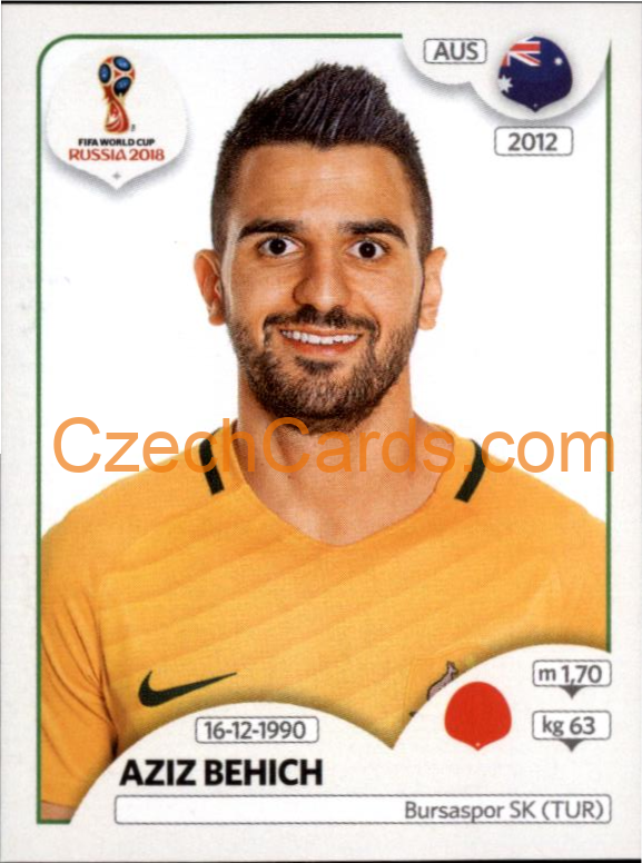 Aziz Behich 2018 Panini World Cup Russia Black #218