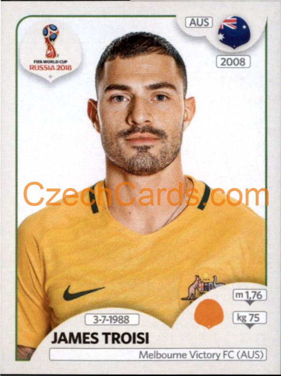 James Troisi 2018 Panini World Cup Russia Black #223