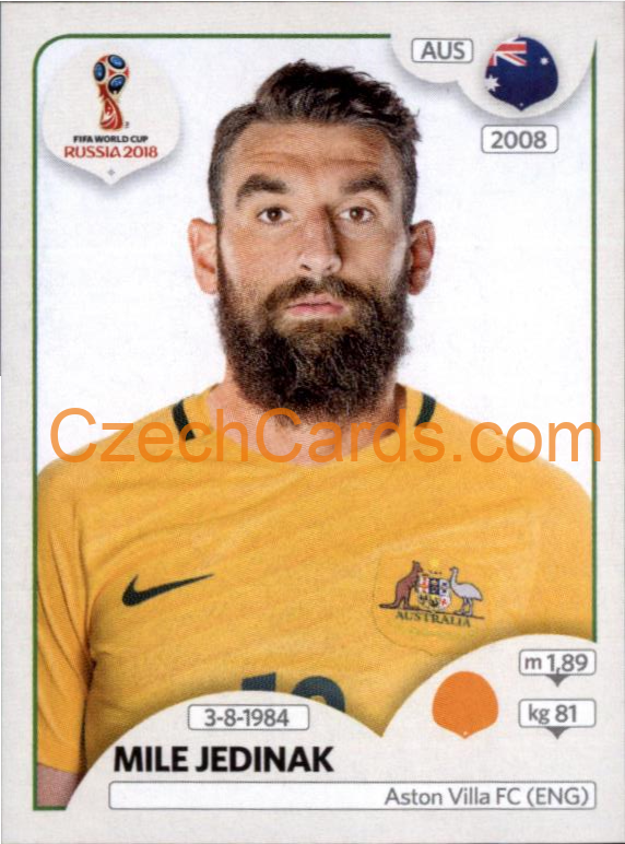 Mile Jedinak 2018 Panini World Cup Russia Black #224