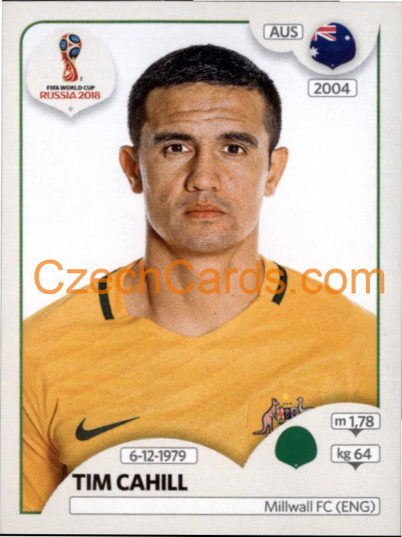 Tim Cahill 2018 Panini World Cup Russia Black #228