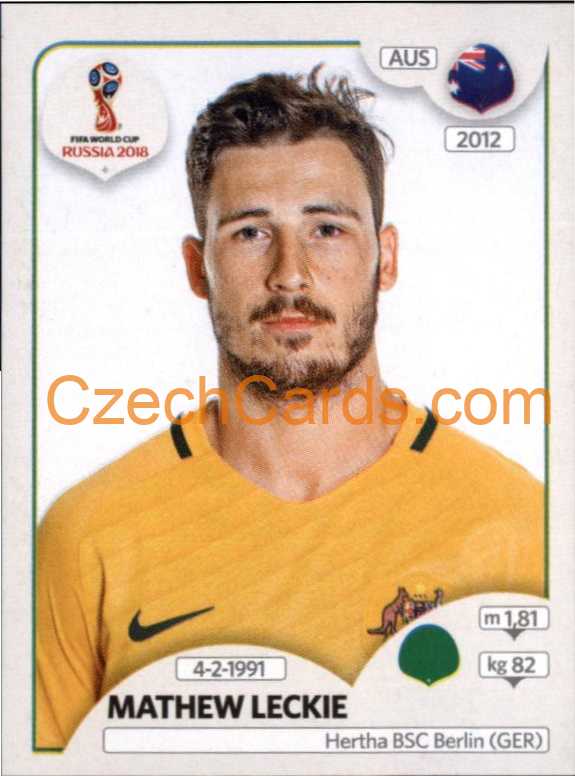 Mathew Leckie 2018 Panini World Cup Russia Black #229