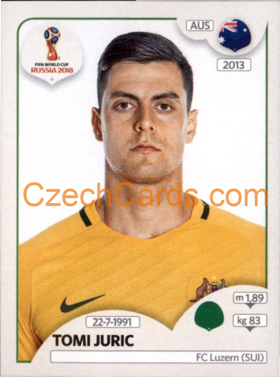 Tomi Juric 2018 Panini World Cup Russia Black #230