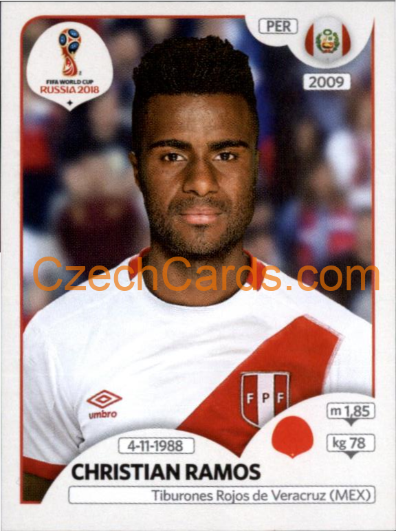 Christian Ramos 2018 Panini World Cup Russia Black #238