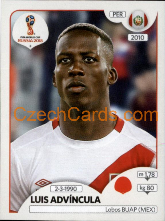 Luis Advíncula 2018 Panini World Cup Russia Black #239