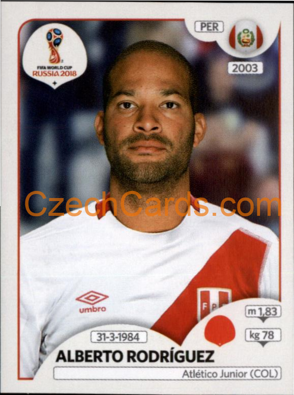 Alberto Rodríguez 2018 Panini World Cup Russia Black #240