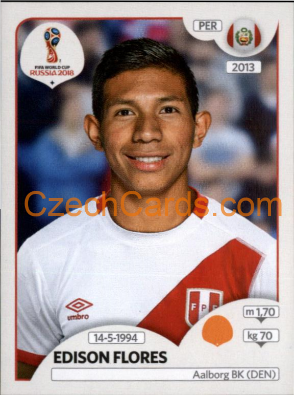 Edison Flores 2018 Panini World Cup Russia Black #246