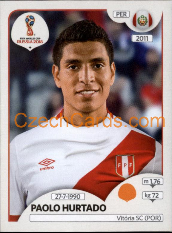 Paolo Hurtado 2018 Panini World Cup Russia Black #247