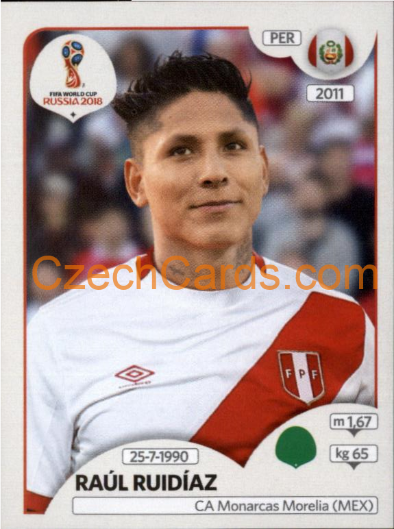 Raul Ruidíaz 2018 Panini World Cup Russia Black #250