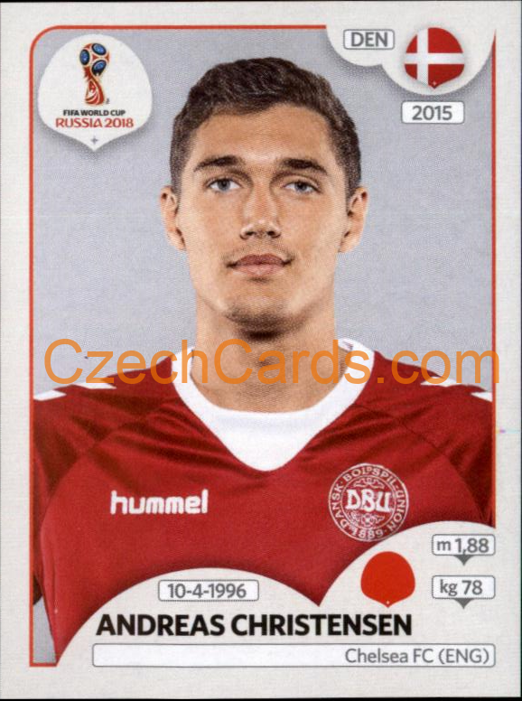 Andreas Christensen 2018 Panini World Cup Russia Black #257