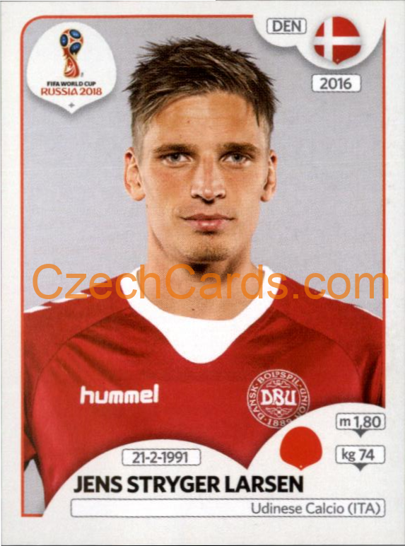 Jens Stryger Larsen 2018 Panini World Cup Russia Black #260