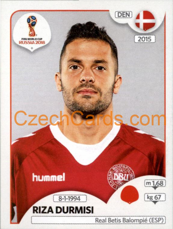 Riza Durmisi 2018 Panini World Cup Russia Black #262