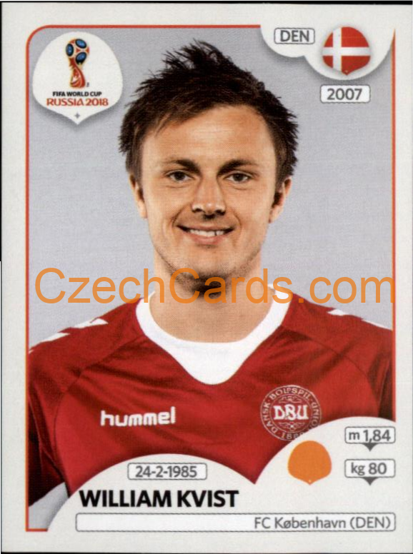 William Kvist 2018 Panini World Cup Russia Black #263