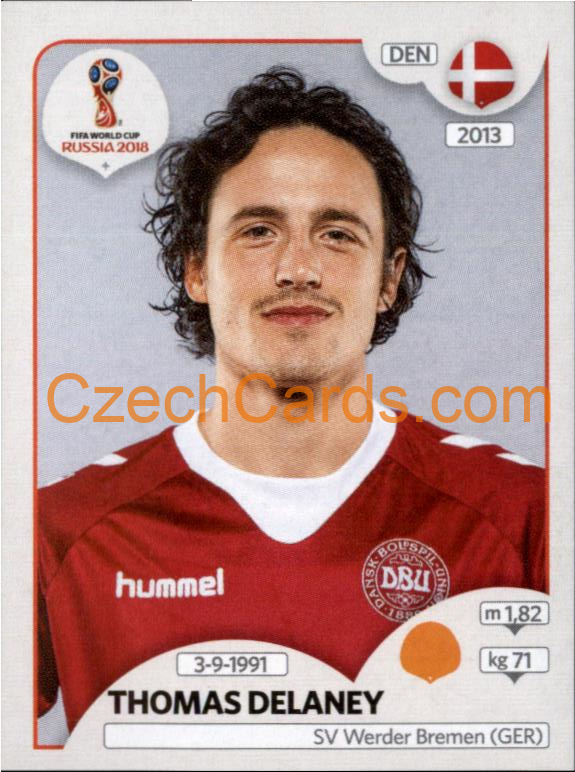 Thomas Delaney 2018 Panini World Cup Russia Black #264