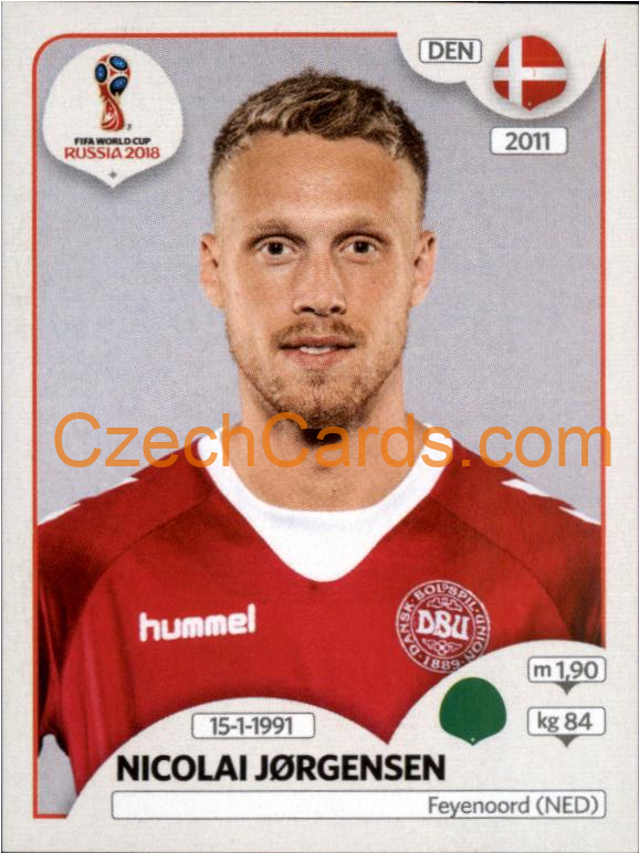 Nicolai Jørgensen 2018 Panini World Cup Russia Black #269