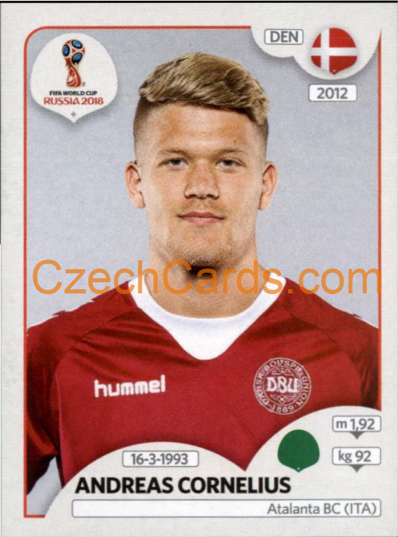 Andreas Cornelius 2018 Panini World Cup Russia Black #271