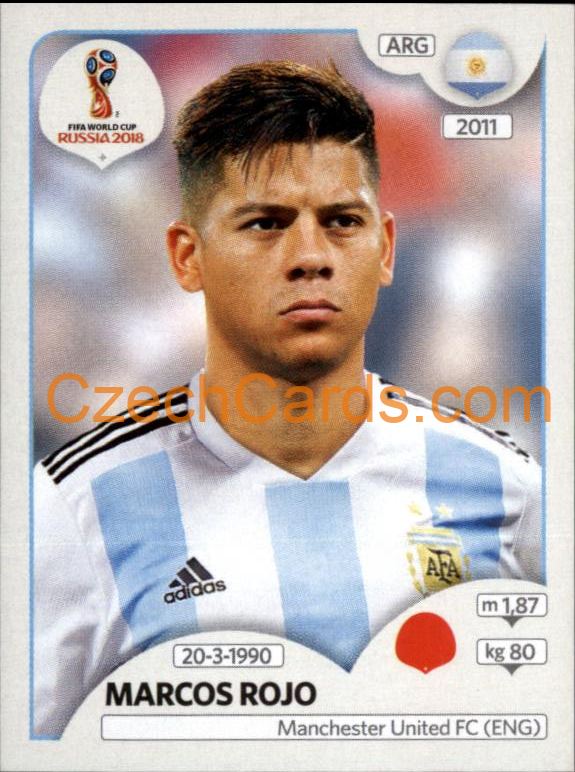 Marcos Rojo 2018 Panini World Cup Russia Black #279