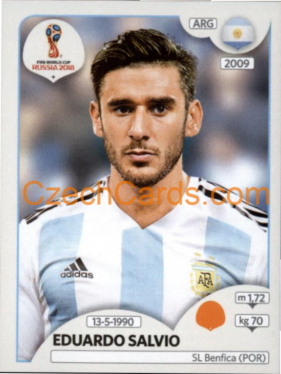 Eduardo Salvio 2018 Panini World Cup Russia Black #286