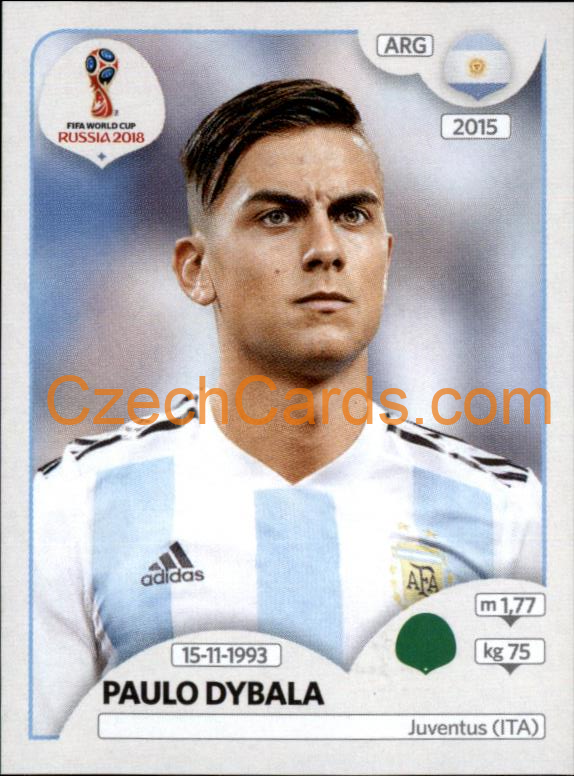 Paulo Dybala 2018 Panini World Cup Russia Black #289