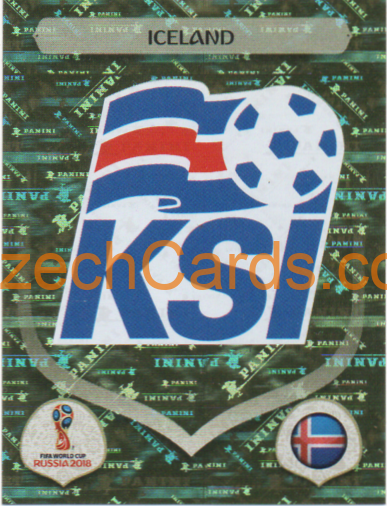Team Emblem 2018 Panini World Cup Russia metal Black #292