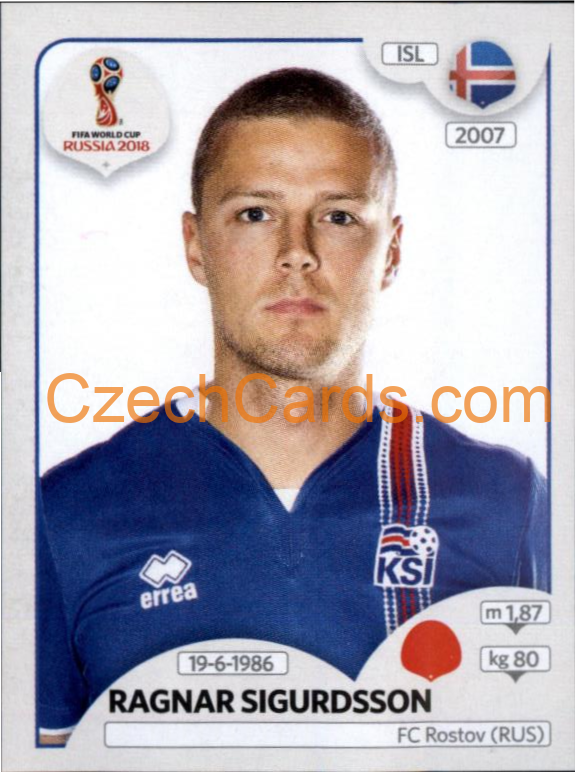 Ragnar Sigurdsson 2018 Panini World Cup Russia Black #296