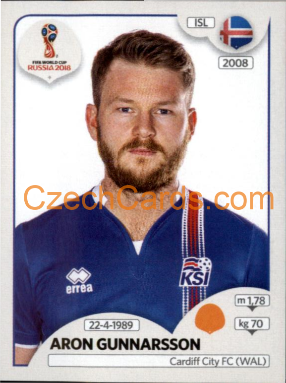 Aron Gunnarsson 2018 Panini World Cup Russia Black #301